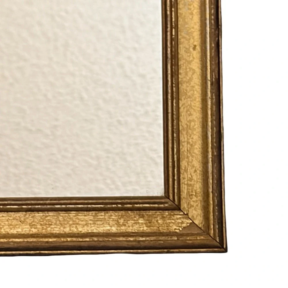 Vtg 1990s Raphael Cherubs Mirror Gold Framed Sistine Madonna Angel Wall Accent